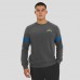 Los Angeles Chargers J. Palmer Dark Heather Gray Players Lounge Raglan Tri-Blend Sweatshirt