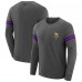 Minnesota Vikings J. Palmer Dark Heather Gray Players Lounge Raglan Tri-Blend Sweatshirt