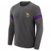 Minnesota Vikings J. Palmer Dark Heather Gray Players Lounge Raglan Tri-Blend Sweatshirt