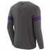 Minnesota Vikings J. Palmer Dark Heather Gray Players Lounge Raglan Tri-Blend Sweatshirt
