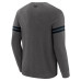 Свитшот Carolina Panthers J. Palmer Dark Heather Gray Players Lounge Raglan Tri-Blend