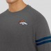 Denver Broncos J. Palmer Dark Heather Gray Players Lounge Raglan Tri-Blend Sweatshirt