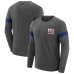 New York Giants J. Palmer Dark Heather Gray Players Lounge Raglan Tri-Blend Sweatshirt