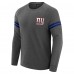 New York Giants J. Palmer Dark Heather Gray Players Lounge Raglan Tri-Blend Sweatshirt