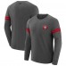 San Francisco 49ers J. Palmer Dark Heather Gray Players Lounge Raglan Tri-Blend Sweatshirt