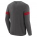 San Francisco 49ers J. Palmer Dark Heather Gray Players Lounge Raglan Tri-Blend Sweatshirt