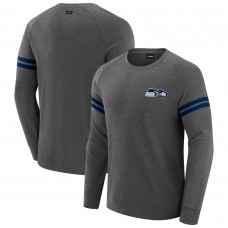 Seattle Seahawks J. Palmer Dark Heather Gray Players Lounge Raglan Tri-Blend Sweatshirt