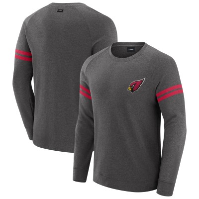 Arizona Cardinals J. Palmer Dark Heather Gray Players Lounge Raglan Tri-Blend Sweatshirt