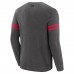 Arizona Cardinals J. Palmer Dark Heather Gray Players Lounge Raglan Tri-Blend Sweatshirt