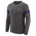 Свитшот Baltimore Ravens J. Palmer Dark Heather Gray Players Lounge Raglan Tri-Blend