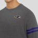 Свитшот Baltimore Ravens J. Palmer Dark Heather Gray Players Lounge Raglan Tri-Blend