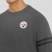 Pittsburgh Steelers J. Palmer Dark Heather Gray Players Lounge Raglan Tri-Blend Sweatshirt