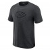 Kansas City Chiefs J. Palmer Graphite Players Lounge Tri-Blend T-Shirt