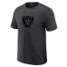 Las Vegas Raiders J. Palmer Graphite Players Lounge Tri-Blend T-Shirt