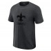 New Orleans Saints J. Palmer Graphite Players Lounge Tri-Blend T-Shirt