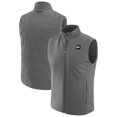 Kansas City Chiefs J. Palmer Graphite Front Office Full-Zip Vest
