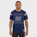 New York Giants Darius Rucker Collection by Fanatics Royal Distressed Throwback Shoulder Stripe T-Shirt
