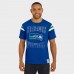 Seattle Seahawks Darius Rucker Collection by Fanatics Royal Distressed Throwback Shoulder Stripe T-Shirt
