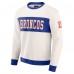 Кофта Denver Broncos Darius Rucker Collection by Fanatics Cream Colorblock Crewneck
