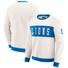 Кофта Detroit Lions Darius Rucker Collection by Fanatics Cream Colorblock Crewneck