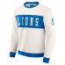 Кофта Detroit Lions Darius Rucker Collection by Fanatics Cream Colorblock Crewneck