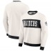 Las Vegas Raiders Darius Rucker Collection by Fanatics Cream Colorblock Pullover Sweatshirt