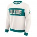 Miami Dolphins Darius Rucker Collection by Fanatics Cream Colorblock Pullover Sweatshirt