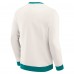 Miami Dolphins Darius Rucker Collection by Fanatics Cream Colorblock Pullover Sweatshirt