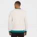 Miami Dolphins Darius Rucker Collection by Fanatics Cream Colorblock Pullover Sweatshirt