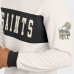 New Orleans Saints Darius Rucker Collection by Fanatics Cream Colorblock Pullover Sweatshirt