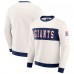 New York Giants Darius Rucker Collection by Fanatics Cream Colorblock Pullover Sweatshirt