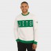 New York Jets Darius Rucker Collection by Fanatics Cream Colorblock Pullover Sweatshirt