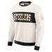 Pittsburgh Steelers Darius Rucker Collection by Fanatics Cream Colorblock Pullover Sweatshirt