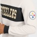 Pittsburgh Steelers Darius Rucker Collection by Fanatics Cream Colorblock Pullover Sweatshirt