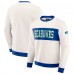 Seattle Seahawks Darius Rucker Collection by Fanatics Cream Colorblock Pullover Sweatshirt