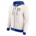 Los Angeles Rams Darius Rucker Collection by Fanatics Distressed Graphics Full-Zip Hoodie - Cream