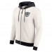 Las Vegas Raiders Darius Rucker Collection by Fanatics Cream Distressed Graphics Full-Zip Hoodie