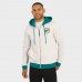 Miami Dolphins Darius Rucker Collection by Fanatics Cream Distressed Graphics Full-Zip Hoodie