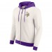 Minnesota Vikings Darius Rucker Collection by Fanatics Cream Distressed Graphics Full-Zip Hoodie