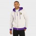 Minnesota Vikings Darius Rucker Collection by Fanatics Cream Distressed Graphics Full-Zip Hoodie