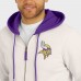 Minnesota Vikings Darius Rucker Collection by Fanatics Cream Distressed Graphics Full-Zip Hoodie