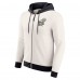 New Orleans Saints Darius Rucker Collection by Fanatics Cream Distressed Graphics Full-Zip Hoodie