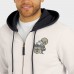 New Orleans Saints Darius Rucker Collection by Fanatics Cream Distressed Graphics Full-Zip Hoodie