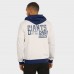 New York Giants Darius Rucker Collection by Fanatics Cream Distressed Graphics Full-Zip Hoodie