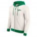 New York Jets Darius Rucker Collection by Fanatics Cream Distressed Graphics Full-Zip Hoodie