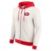 San Francisco 49ers Darius Rucker Collection by Fanatics Cream Distressed Graphics Full-Zip Hoodie