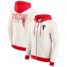 Толстовка на молнии Atlanta Falcons Darius Rucker Collection by Fanatics Cream Distressed Graphics