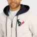 Толстовка на молнии Houston Texans Darius Rucker Collection by Fanatics Cream Distressed Graphics
