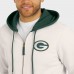 Толстовка на молнии Green Bay Packers Darius Rucker Collection by Fanatics Cream Distressed Graphics