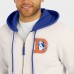 Толстовка на молнии Denver Broncos Darius Rucker Collection by Fanatics Cream Distressed Graphics